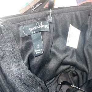 Black Speechless Prom Dress